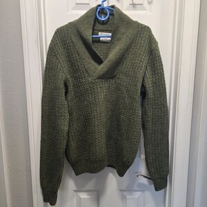 Geysir Islandic Wool Olive Green Sweater Size XL